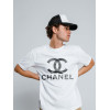 Tricou din bumbac cu logo Chanel